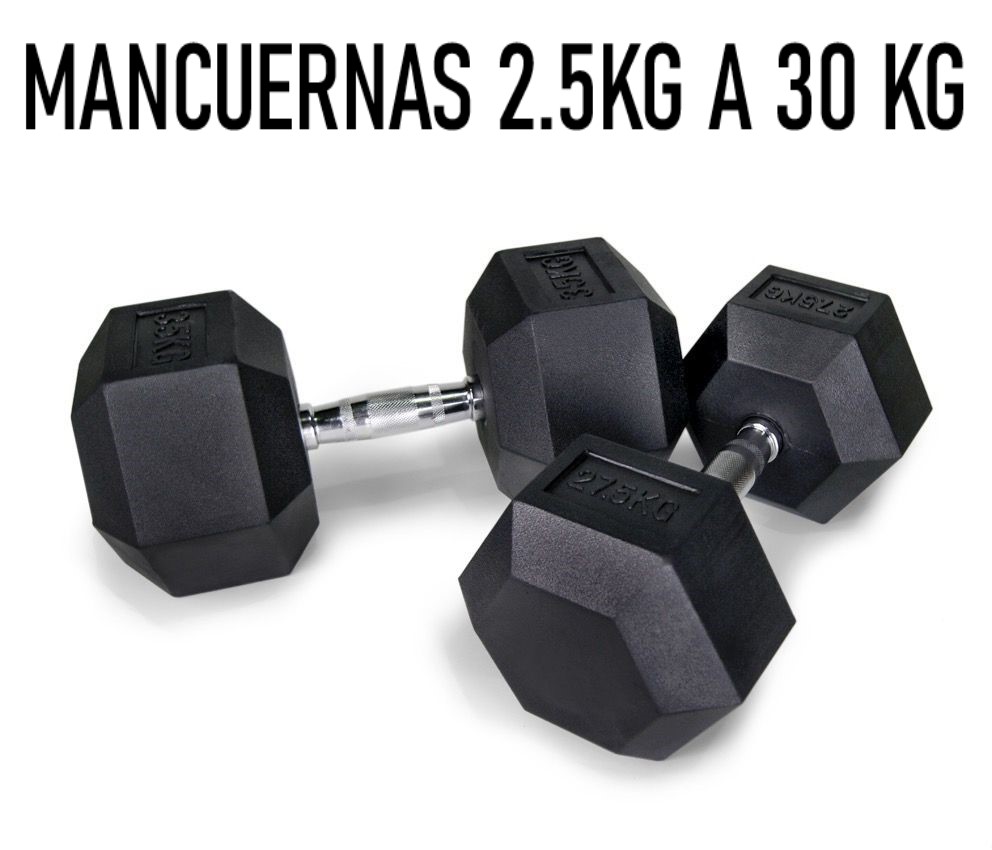 JUEGO MANCUERNAS HEXAGONAL 2.5KG A 30KG